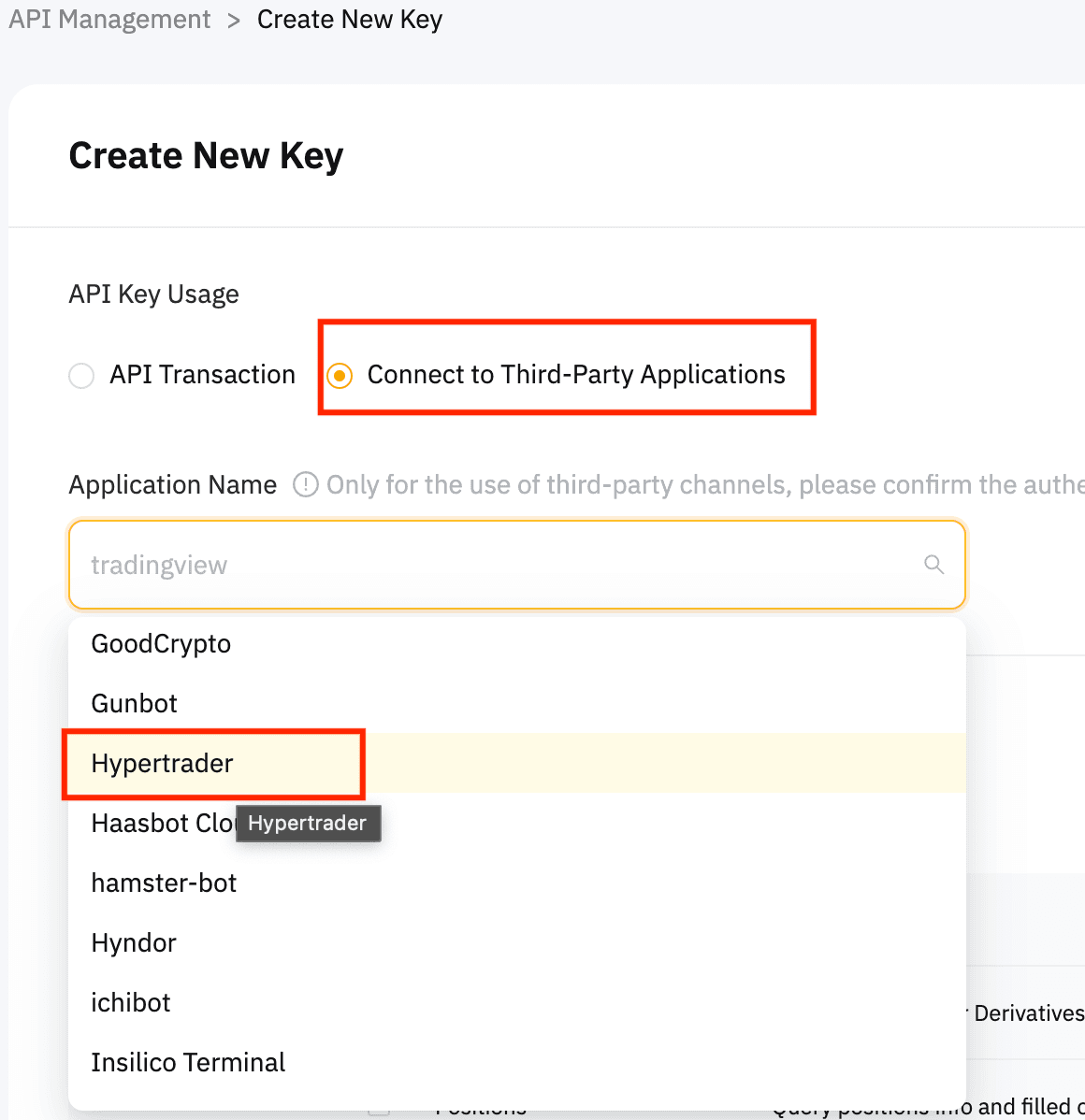 Setting Your Bybit Spot Api Key On Hypertrader